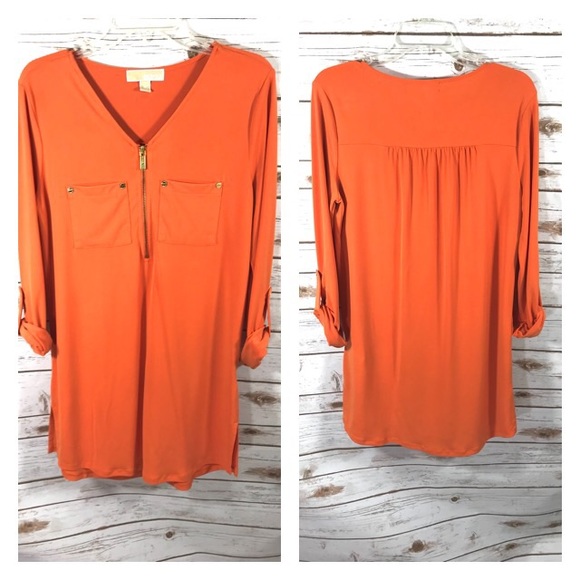 MICHAEL Michael Kors Tops - Michael Kors Orange Tunic Dress